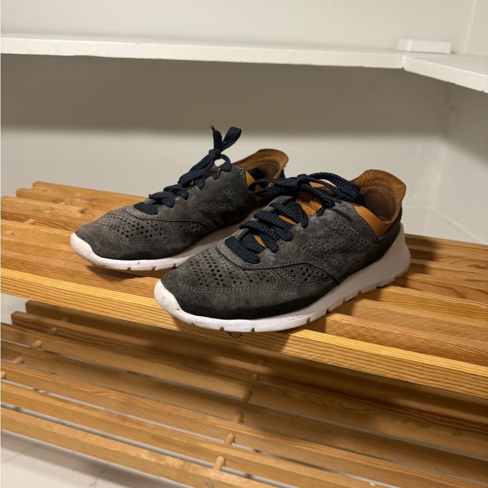 New Balance Charcoal and Brown Sneakers